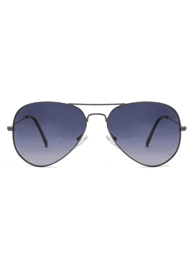 فينسينت تشيس نظارة شمسية راي بان طيار بإطار كامل مستقطبة وحماية من الأشعة فوق البنفسجية   -  مم - رمادي